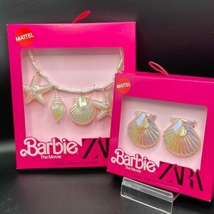 Barbie X Zara Seashell Necklace & Earring Set